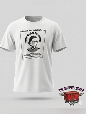 Ruth Bader Ginsburg Women Who Made History Women’s XXL Graphic Tee